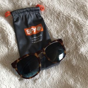 Oversized tortoise shell Spy sunglasses